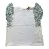 Nanan Plain Tank Top With Contrast Sleeves White For Baby Girl