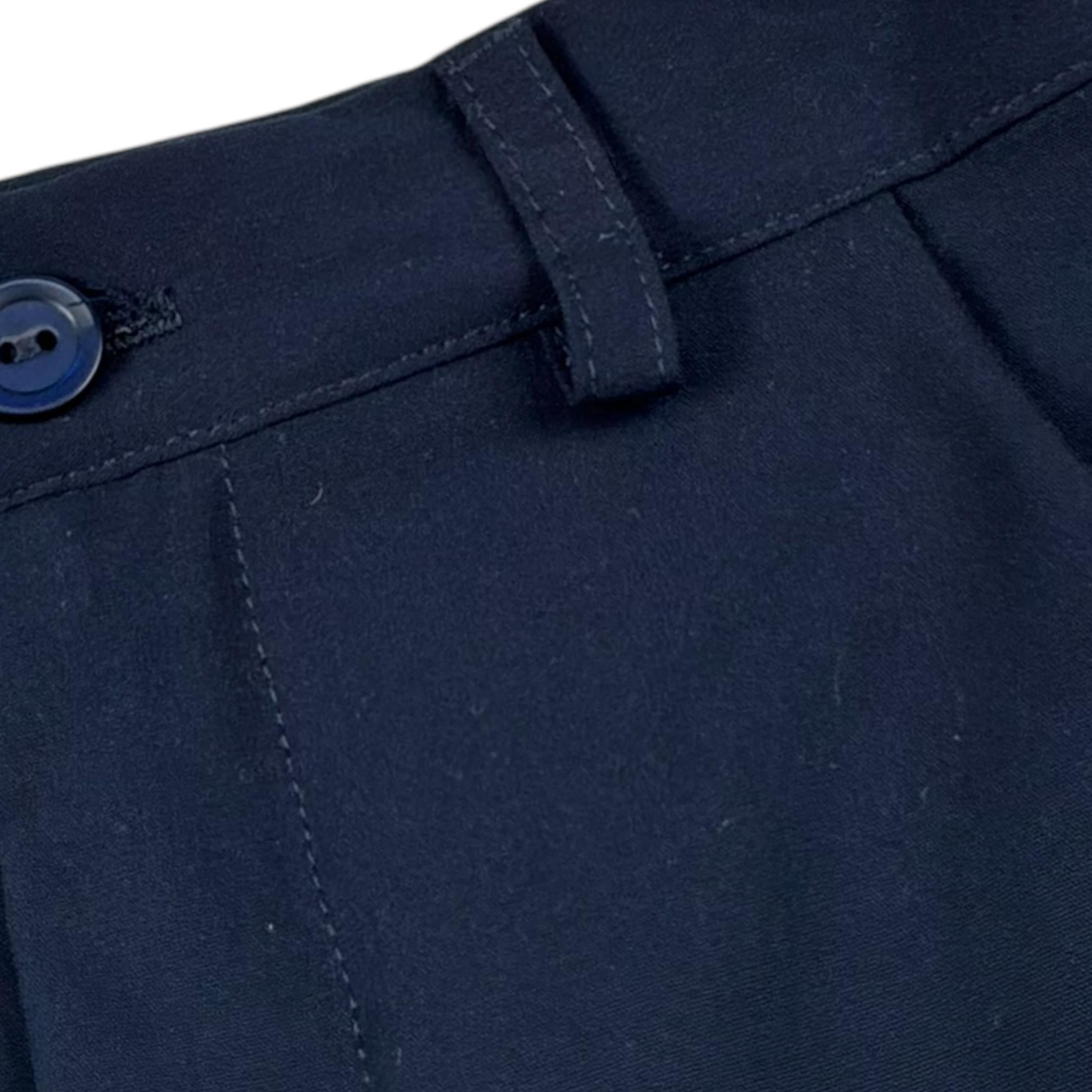 Le Bebe' Pantalone tinta unita con Girovita Regolabile Blu per Neonato LBB4551 BLU LE BEBE' 