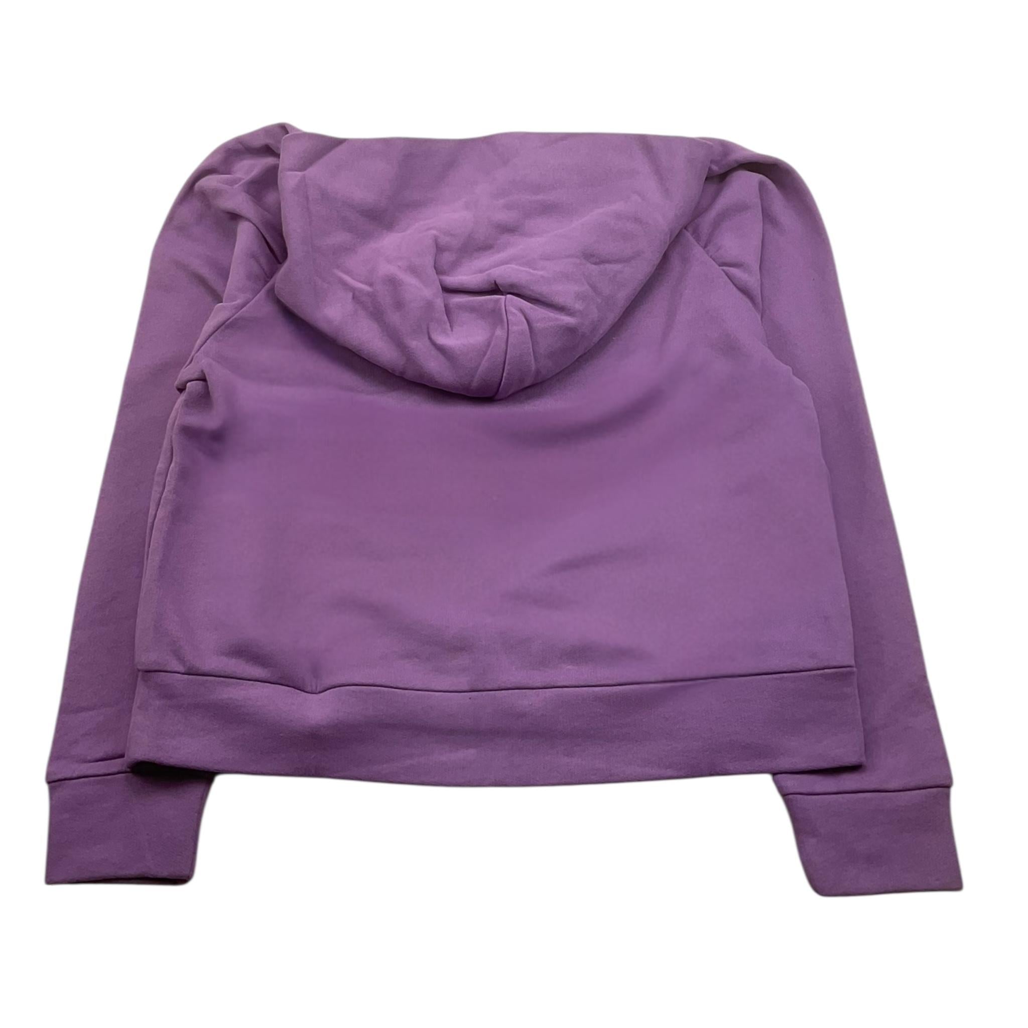 DIXIE felpa chiusa con cappuccio tinta unita cn logo Lilla per Bambina LM14040G56 LILLA DIXIE 