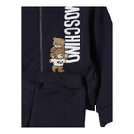 MOSCHINO completo 2pz in tuta felpa-pantalone tinta unita Blu per Bambino HUK03X BLU MOSCHINO 