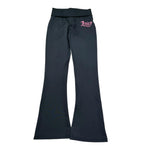 Juicy Couture Leggins Modello A Zampa Tinta Unita con Stampa per Bambina JBX6738 NERO JUICY COUTURE 