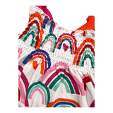 Agatha Ruiz White Fantasy Print Sleeveless Dress For Baby Girl