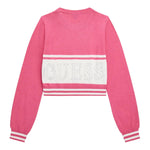 GUESS maglia tinta unita girocollo con stampa Fuxia per Bambina J4YR01Z3GW0 FUXIA GUESS 