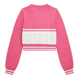GUESS maglia tinta unita girocollo con stampa Fuxia per Bambina J4YR01Z3GW0 FUXIA GUESS 