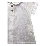 Babidu Solid Color Half Sleeve Shirt White For Baby