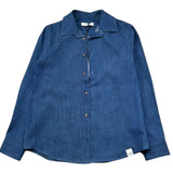 Paolo Pecora Camicia Manica Lunga Tinta Unita per Bambino PP4257 BLU PAOLO PECORA 