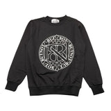Butnot Solid Color Crewneck Sweatshirt With Print Black For Boys