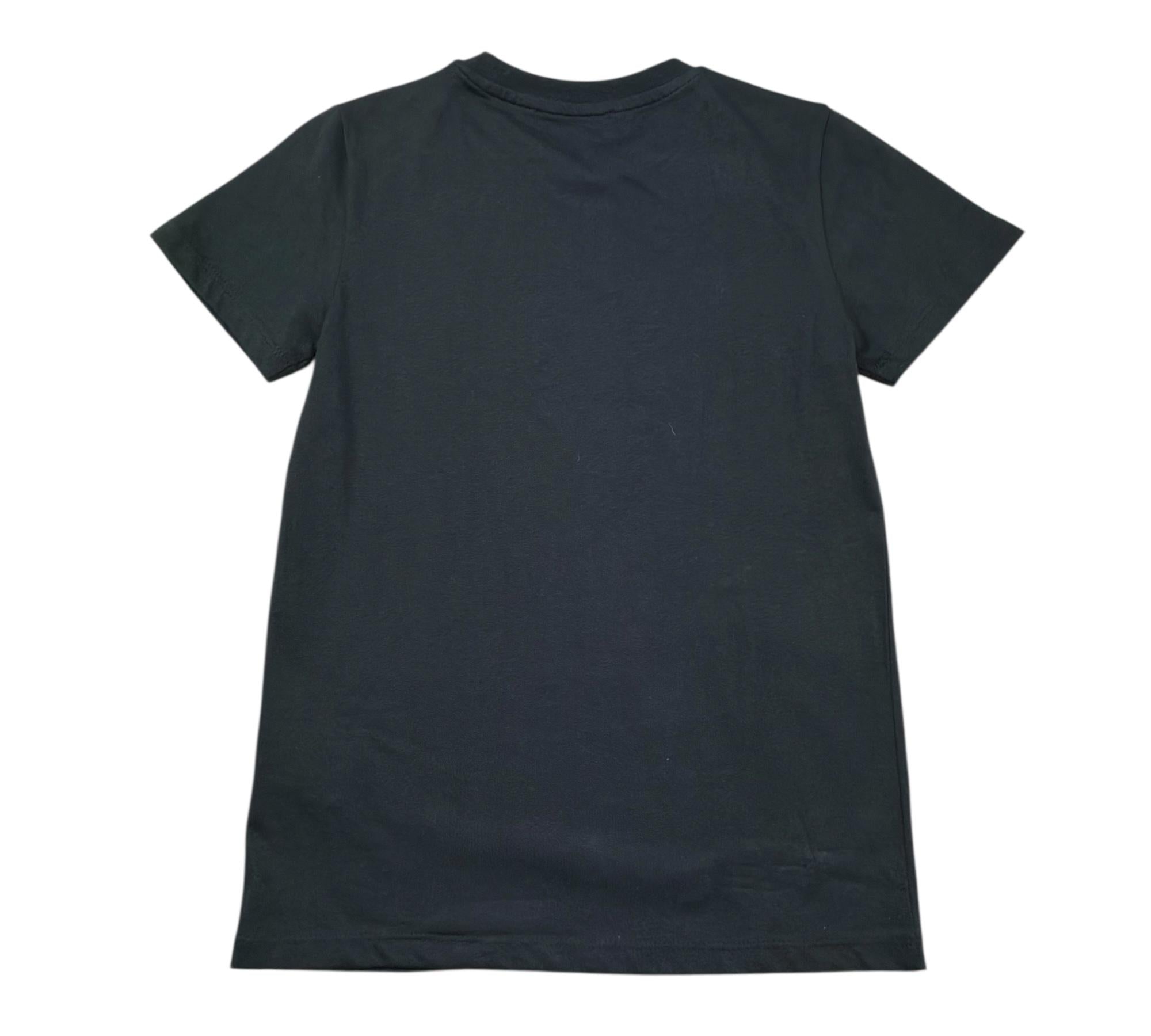 John Richmond T-Shirt Girocollo Tinta Unita con Logo per Bambino RBP26005TS NERO JOHN RICHMOND 