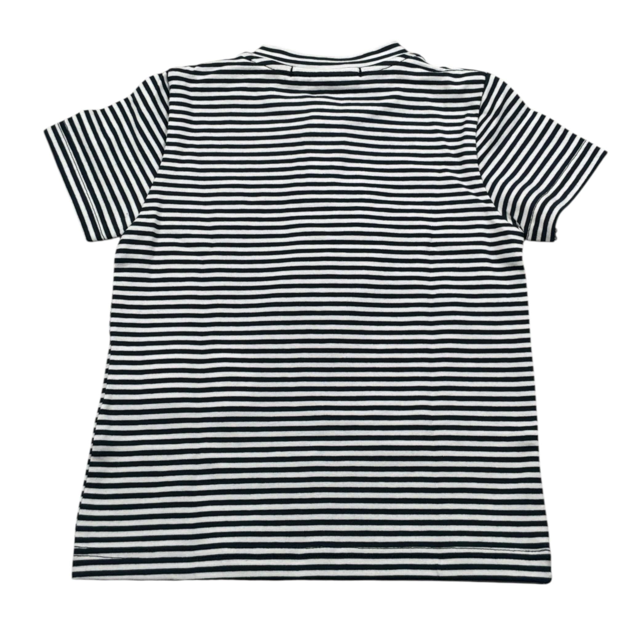 Manuel Ritz T-Shirt Fantasia A Righe Bianco/Blu per Neonato MR3087N BIANCO/BLU MANUEL RITZ 