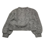 LU LU BY MISS GRANT felpa tinta unita con fantasia maculata Grigio per Bambina LL3338 GRIGIO LU LU BY MISS GRANT 