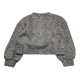 LU LU BY MISS GRANT felpa tinta unita con fantasia maculata Grigio per Bambina LL3338 GRIGIO LU LU BY MISS GRANT 