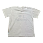 Babe & Tess T-Shirt Girocollo Tinta Unita con Stampa per Neonata 21518156N BIANCO BABE & TESS 