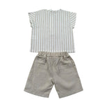 Lalalu' Completo 2 Pezzi Camicia-Bermuda Beige per Neonato CCTL2P BEIGE LALALU' 