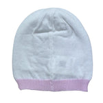 Le Bebe' Cappello Tinta Unita con Stampa per Neonata LBG6313 BIANCO LE BEBE' 