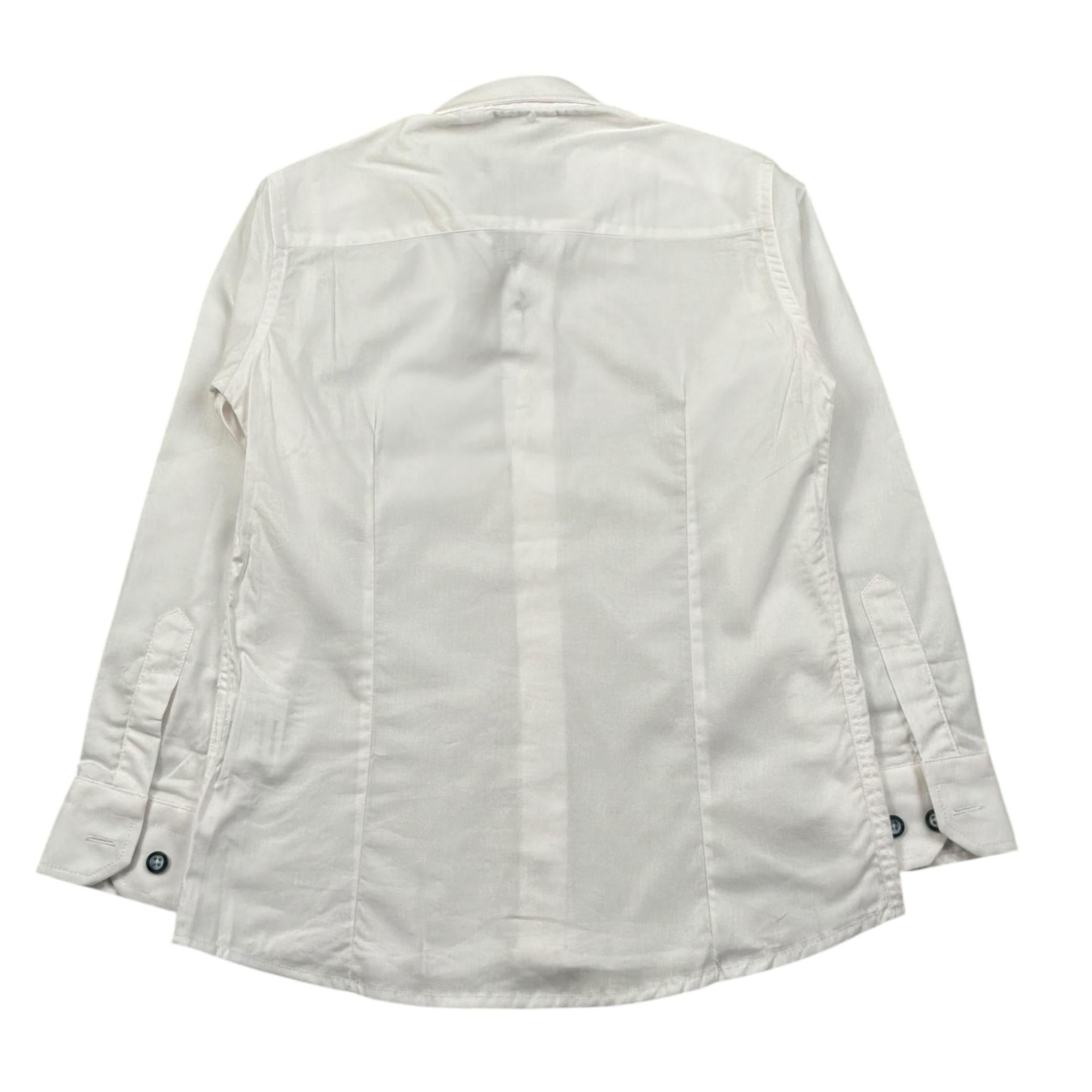 Manuel & Frank Camicia Manica Lunga Tinta Unita per Bambino MF3306B BIANCO MANUEL & FRANK 