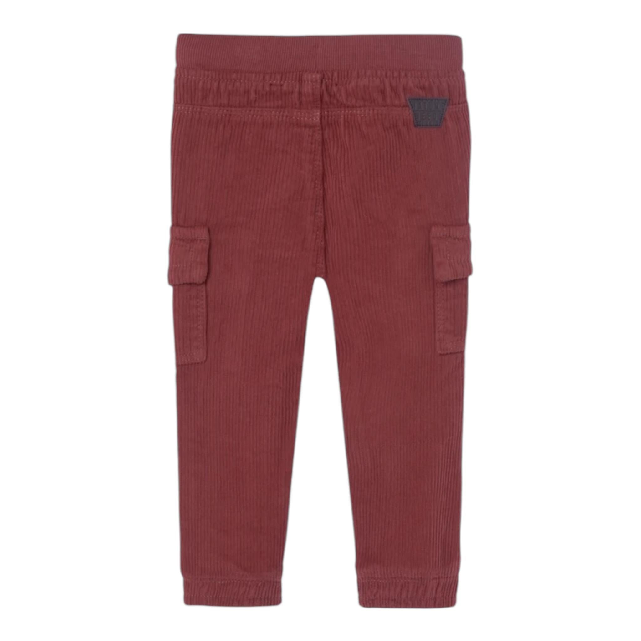 BOBOLI pantalone in velluto tinta unita con elastico in vita Ruggine per Neonato 339072 RUGGINE BOBOLI 