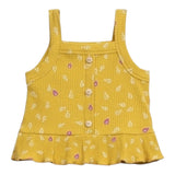 Play Up Top Tinta Unita con Stampa per Bambina PA044AQ11152 GIALLO PLAY UP 