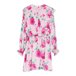 MISS BLUMARINE abito tinta unita con fantasia fiori Rosa per Bambina IF3164 ROSA MISS BLUMARINE 