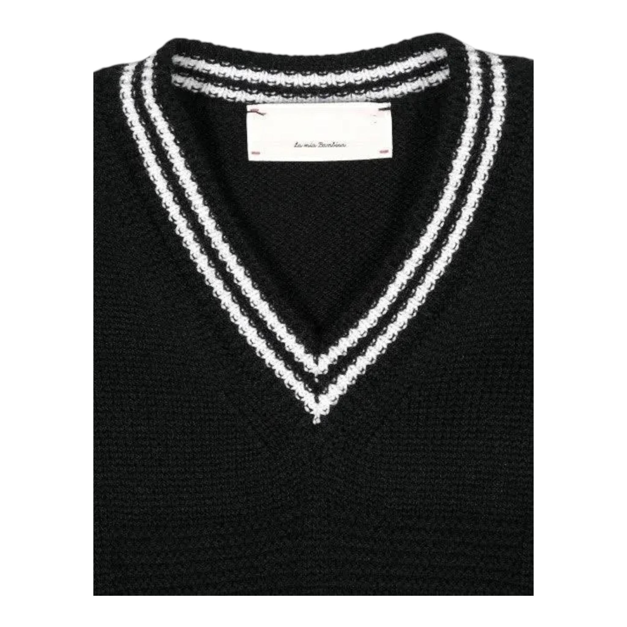 ELISABETTA FRANCHI gilet in maglia scollo a v tinta unita Nero per Bambina EFMA153X NERO ELISABETTA FRANCHI 