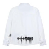 JOHN RICHMOND camicia tinta unita con logo Bianco per Bambino RBA24016CA BIANCO JOHN RICHMOND 