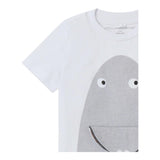 Stella Mccartney T-Shirt Crew Neck Solid Color With Contrast Print White For Newborns