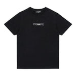 DSQUARED2 t-shirt girocollo tinta unita con logo Nero per Bambino DQ2652 NERO DSQUARED2 
