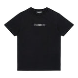 DSQUARED2 t-shirt girocollo tinta unita con logo Nero per Bambino DQ2652 NERO DSQUARED2 