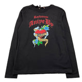 ANIYE BY GIRL shirt girocollo tinta unita con stampa Nero per Bambina 032329 NERO ANIYE BY GIRL 