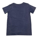 TRUSSARDI t-shirt girocollo tinta unita con stampa in contrasto Blu per Bambino TBA25108TS BLU TRUSSARDI 