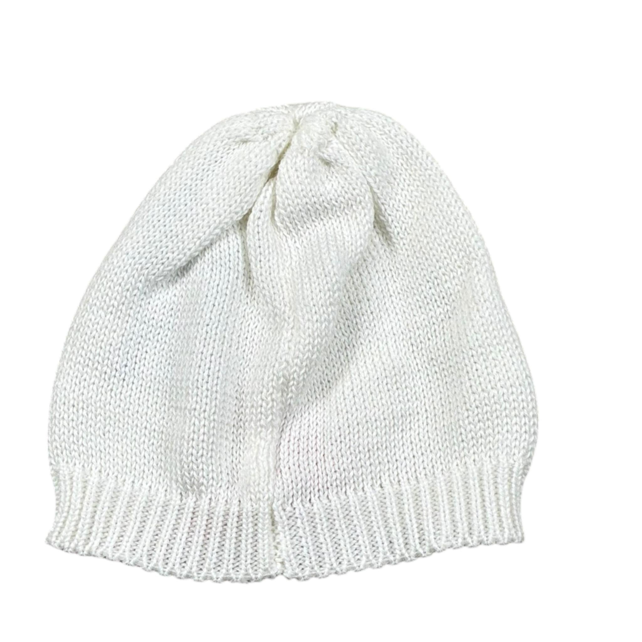 Scaldacuore Cappello Tinta Unita Maglia per Neonato PS14PE24 BIANCO SCALDACUORE 