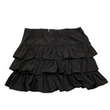 U+è BY MISS GRANT gonna tinta unita cn balze Nero per Bambina UE1531 NERO U+è BY MISS GRANT 