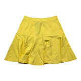 J'Aime' Solid Color Skirt With Elastic Waist Yellow For Girls