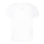 Dou Dou T-Shirt Girocollo Tinta Unita per Bambina DW8P41 BIANCO DOU DOU 