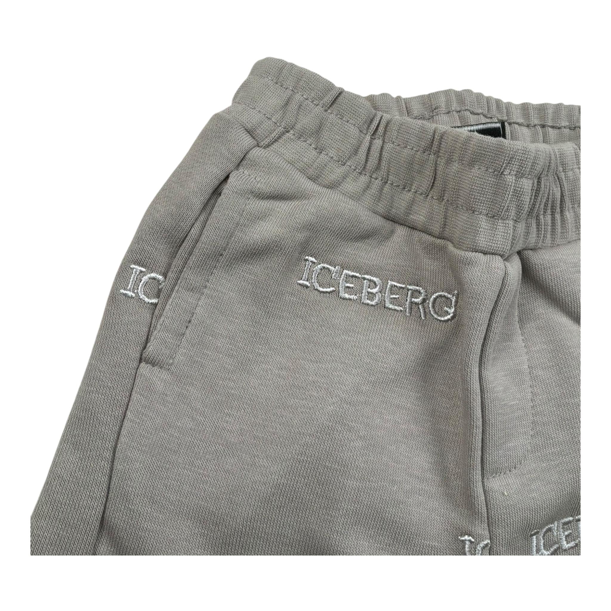 Iceberg Bermuda Tinta Unita con Ricami per Neonato BFICE5109B BEIGE ICEBERG 