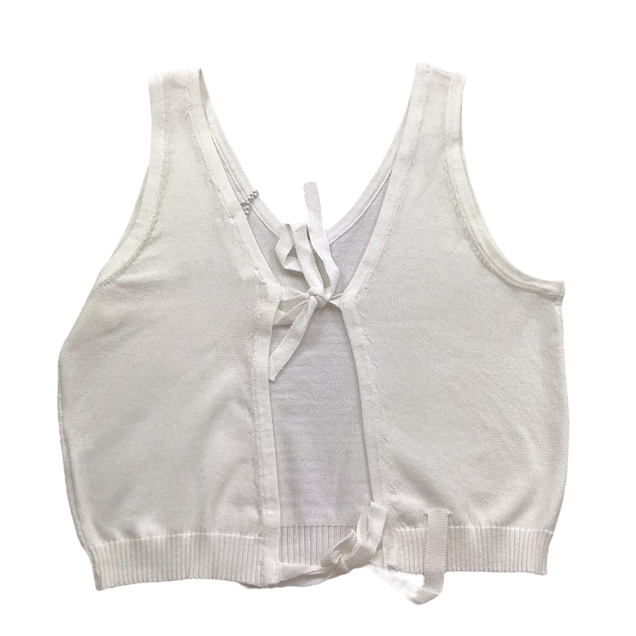 Met Top Tinta Unita con Brillantini per Bambina ME264 BIANCO MET 