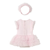 Mayoral Body Mezza Manica Tinta Unita con Fascia Capelli per Neonata 1756 ROSA MAYORAL 