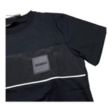 MAISON 9 PARIS t-shirt girocollo tinta unita con logo Nero per Bambino M50111 NERO MAISON 9 PARIS 