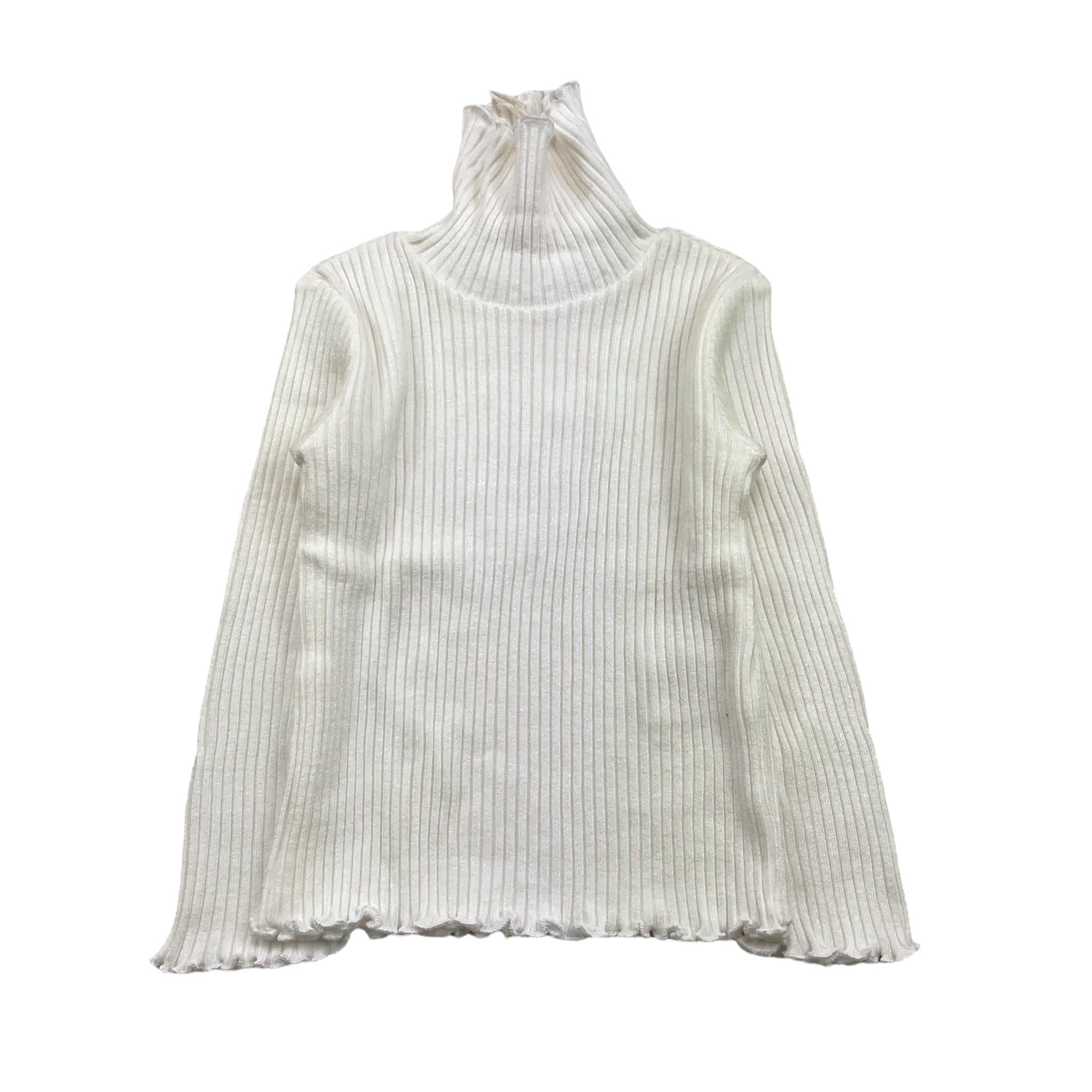 NANAN maglia modello lupetto tinta unita a costine Panna per Bambina I2455648B PANNA NANAN 