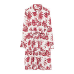 Saint Barth Abito Manica Lunga Stampa Fantasia per Bambina PIH000104 BIANCO/ROSSO SAINT BARTH 