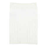 Balmain Plain Skirt With Contrast Buttons Cream For Girls