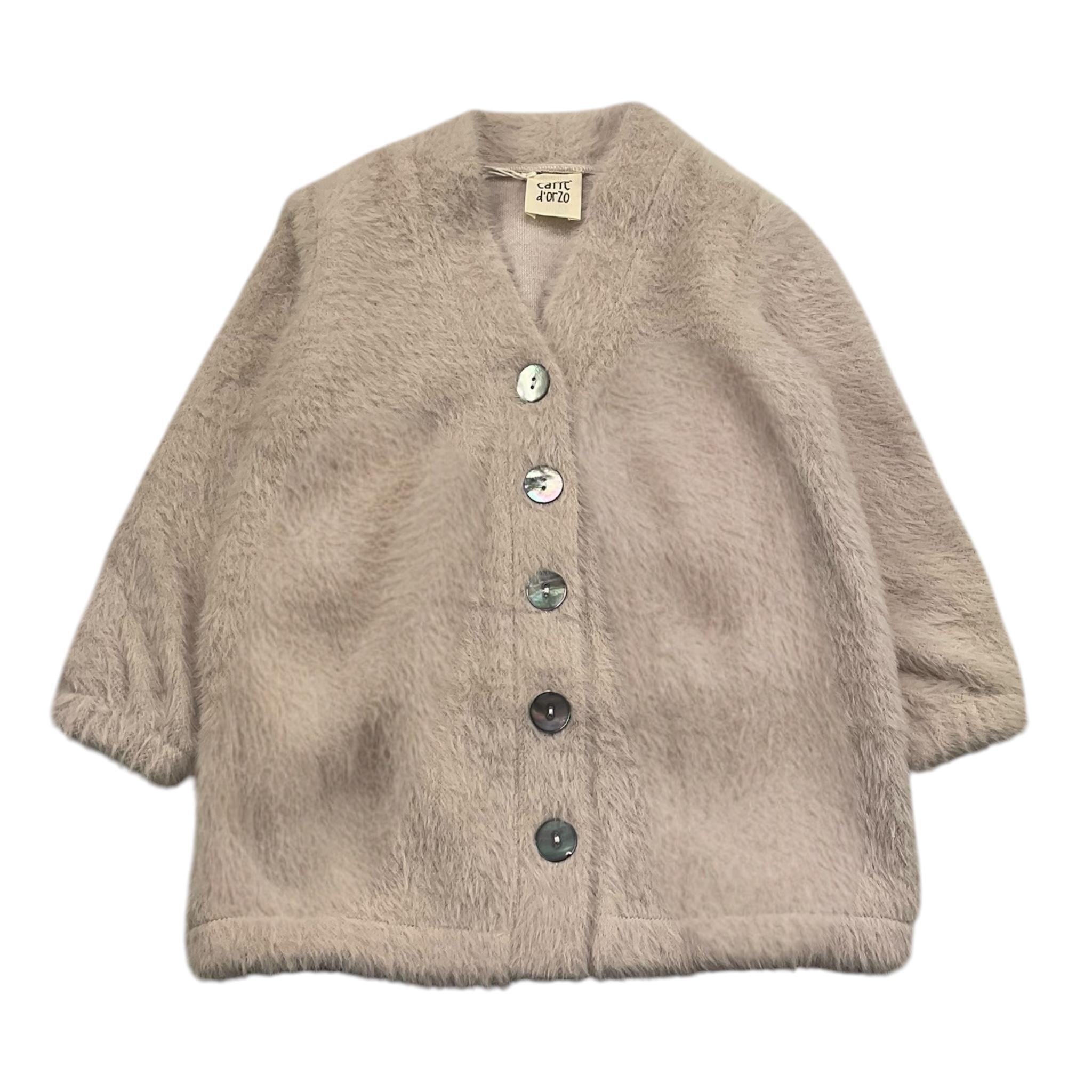 CAFFE' D'ORZO cardigan tinta unita con bottoni Beige per Bambina ZV9A30 BEIGE CAFFE' D'ORZO 