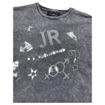 John Richmond T-Shirt Girocollo Tinta Unita con Applicazioni per Bambino RBP26172TS GRIGIO JOHN RICHMOND 