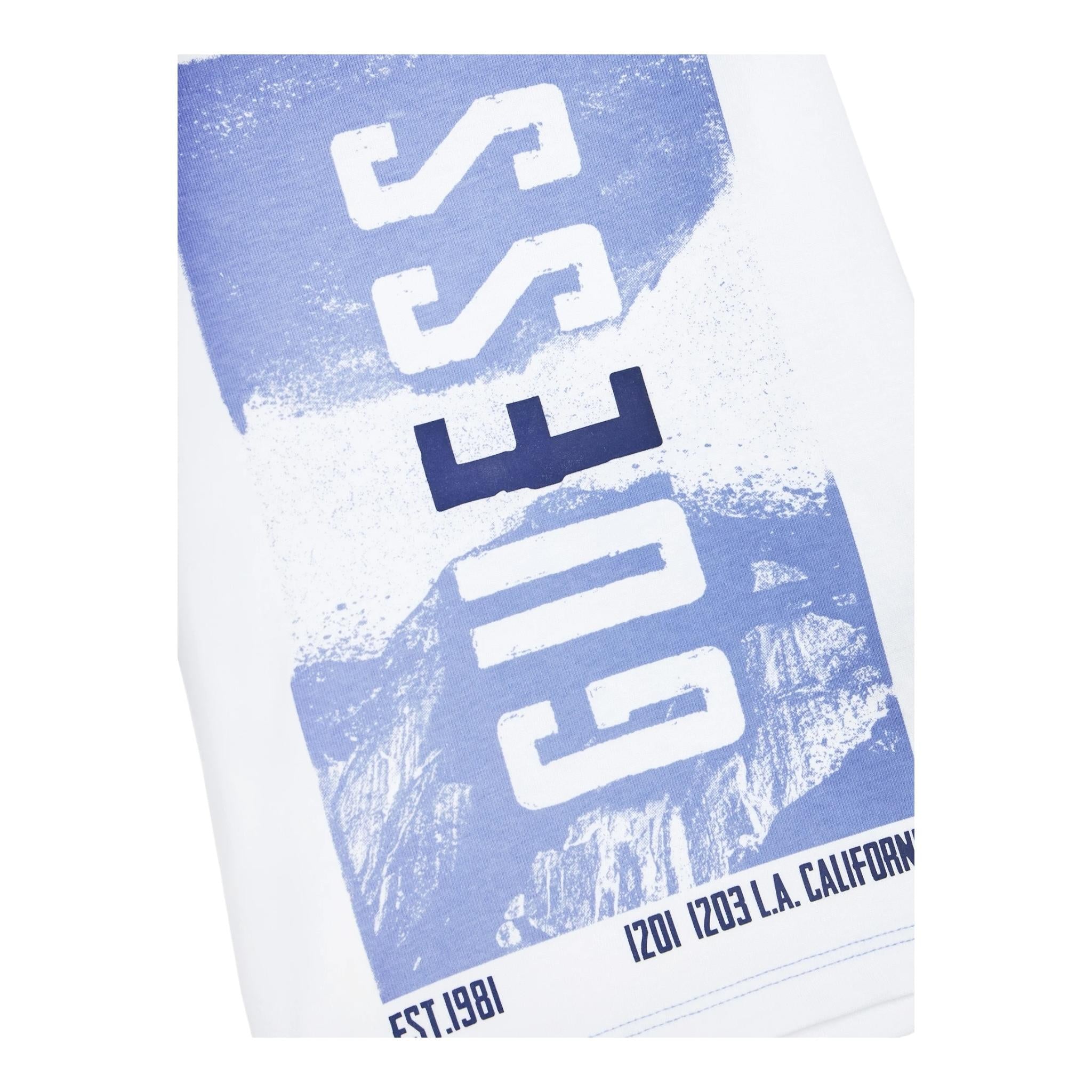 GUESS shirt girocollo tinta unita con stampa in contrasto Bianco per Bambino N4BI14I3Z14 BIANCO GUESS 