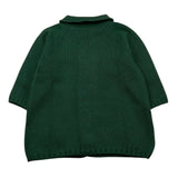 LITTLE BEAR cappotto tinta unita in maglia doppiopetto Verde per Neonato 9008 VERDE LITTLE BEAR 