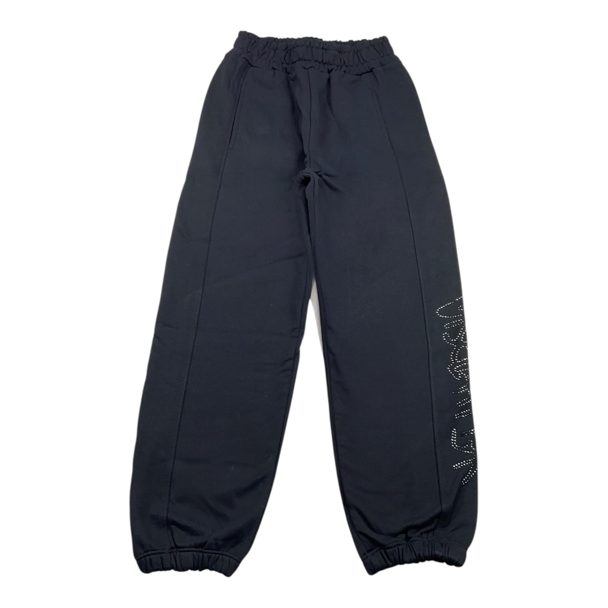 DISCLAIMER pantalone tuta tinta unita con elastico in vita Nero per Bambina 24IDK58338 NERO DISCLAIMER 