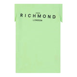 John Richmond T-Shirt Girocollo Tinta Unita con Stampa per Bambino RBP25003TS VERDE JOHN RICHMOND 
