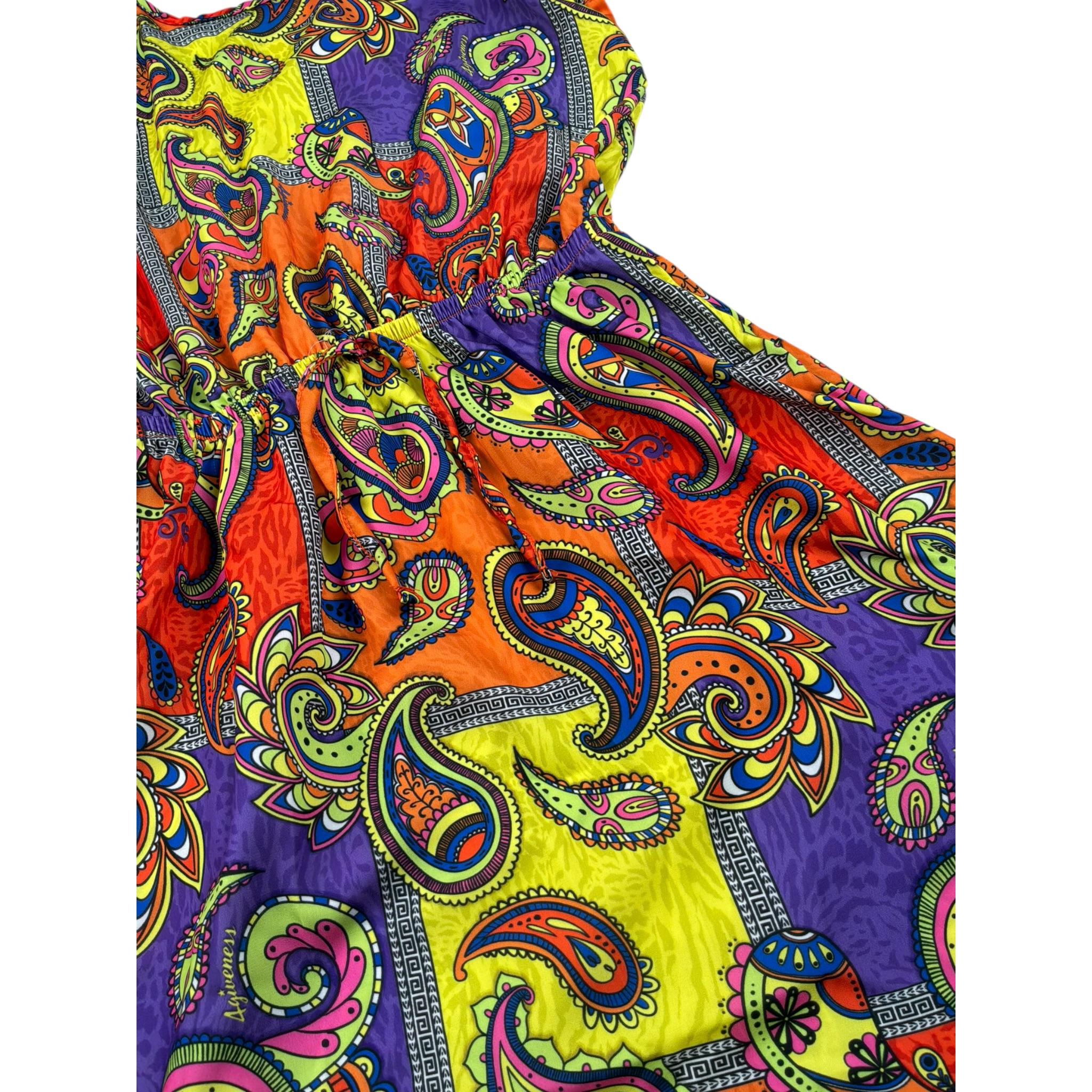 4Giveness Abito Multicolor con Fantasia per Bambina FGCG3905 MULTICOLOR 4GIVENESS 