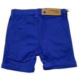 Daniele Alessandrini Bermuda Solid Color With Adjustable Waistband Blue For Boys