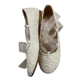Alberta Ferretti Ballerina Solid Color With Laces In White San Gallo Lace For Girls