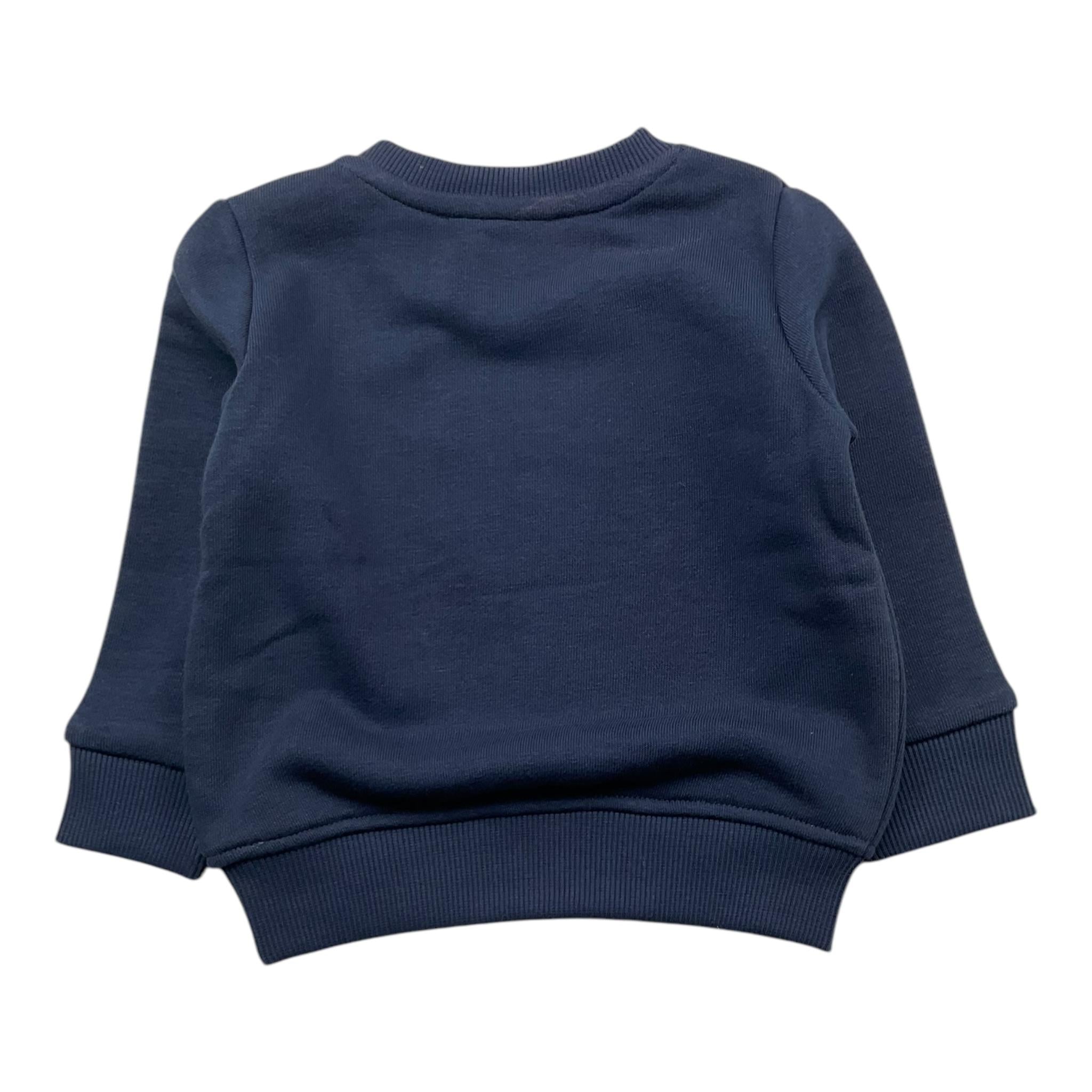 TRUSSARDI felpa girocollo tinta unita con stampa Blu per Neonata TIA25156FE BLU TRUSSARDI 